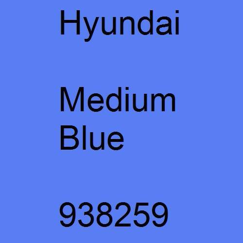 Hyundai, Medium Blue, 938259.